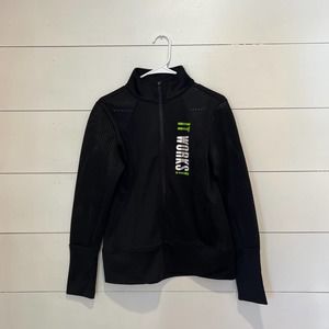 NWT Womens IT WORKS! Health Ambassador Weight Loss Zip‎ Up Jacket sz L